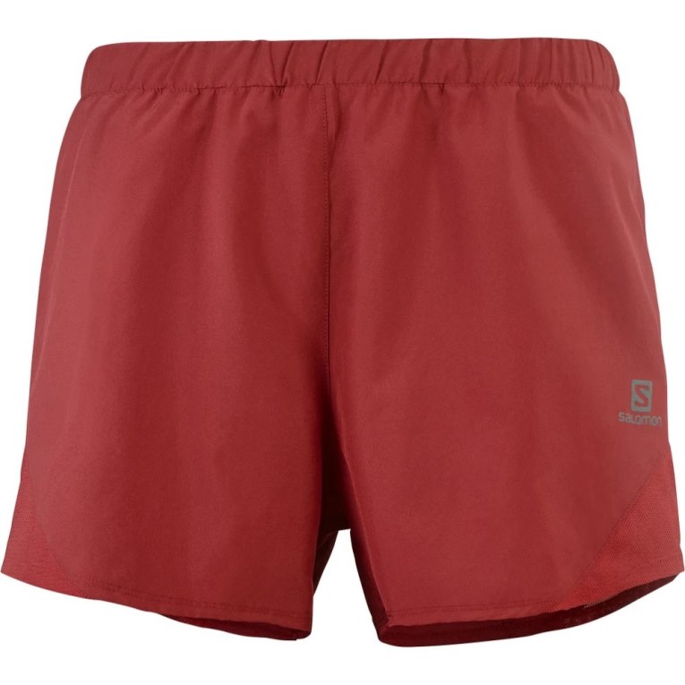 Red Salomon Cross Rebel 4'' Women's Running Shorts | IE OS6950